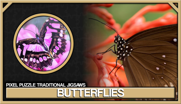 Pixel Puzzles Traditional Jigsaws Pack: Butterflies Steam capsule image