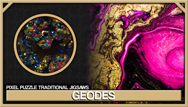 Pixel Puzzles Traditional Jigsaws Pack: Geodes Steam capsule image