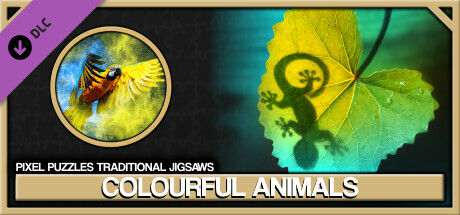 Pixel Puzzles Traditional Jigsaws Pack: Colorful Animals header image