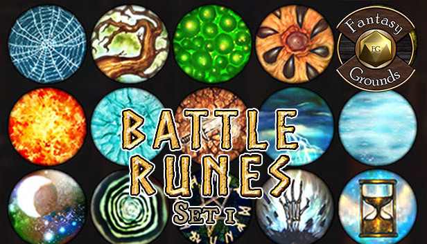 Fantasy Grounds - Battle Runes 1 Spell Effect Tokens (Token Pack) Steam capsule image