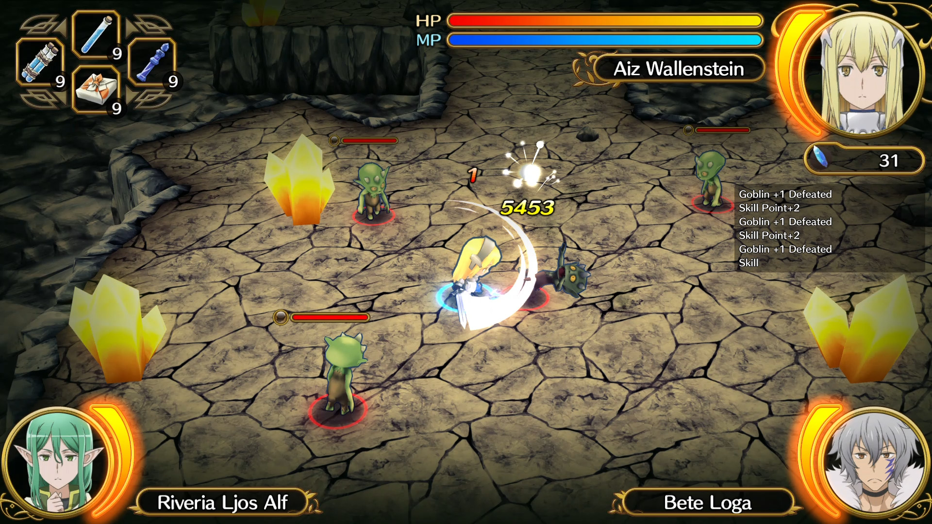 danmachi infinite combate switch