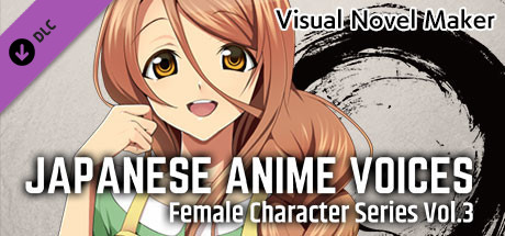 Visual Novel Maker - Japanese Anime Voices：Female Character Series Vol.3