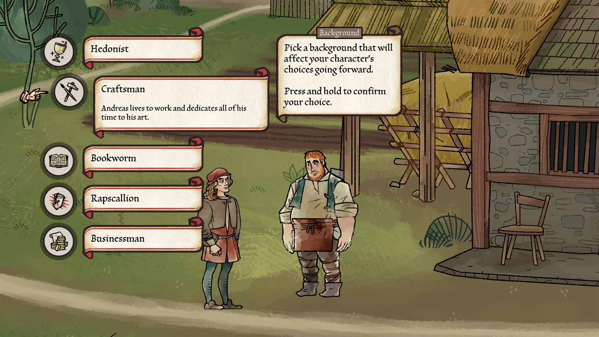 Pre-purchase Pentiment on Steam