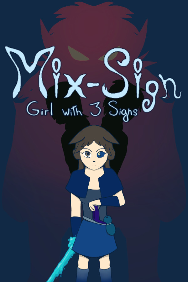Mix-Sign: Girl with 3 Signs