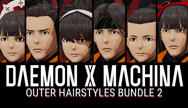 DAEMON X MACHINA - Outer Hairstyles Bundle 2 Steam capsule image