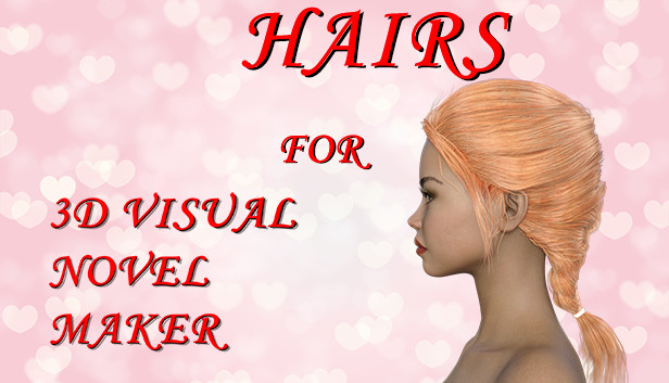 Hairs for 3D Visual Novel Maker Steam capsule image