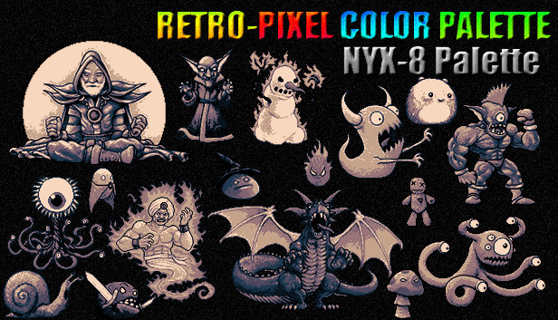 RETRO-PIXEL COLOR PALETTE - NYX-8 Palette Steam capsule image