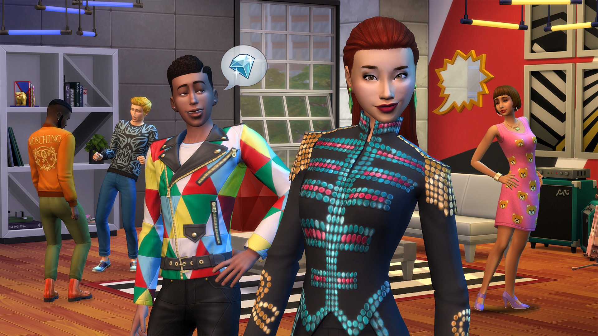 SIMS 4: MOSCHINO STYLING VIDEO + CC LINKS! 