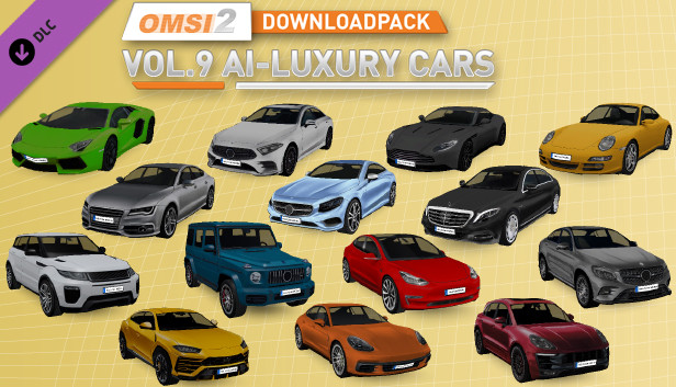 OMSI 2 Add-on Downloadpack Vol. 9 – KI-Luxusautos Steam capsule image