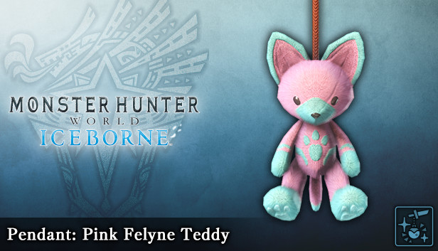 Monster Hunter World: Iceborne - Pendant: Pink Felyne Teddy Steam capsule image
