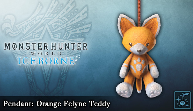 Monster Hunter World: Iceborne - Pendant: Orange Felyne Teddy Steam capsule image