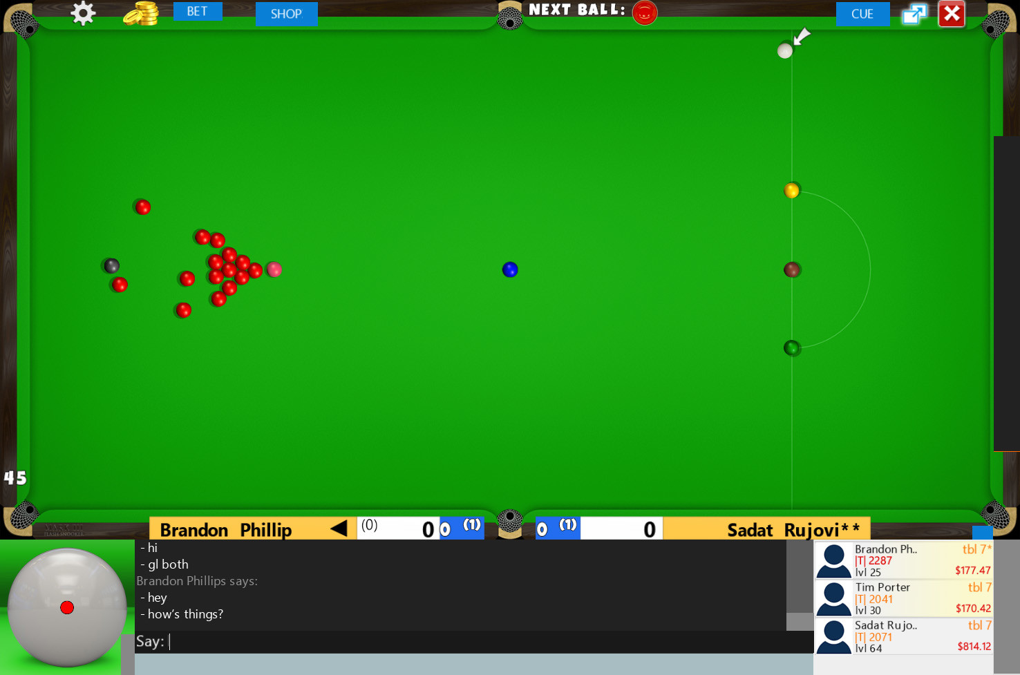 flash snooker results