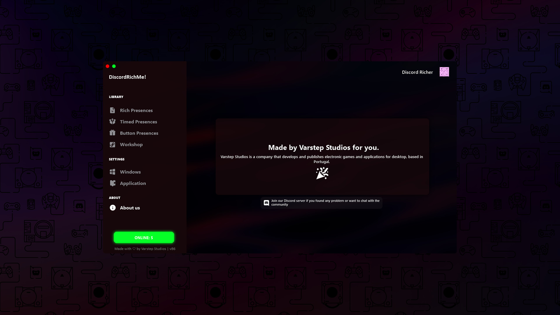 Steam で 53 オフ Discord Rich Me Custom Rich Presence