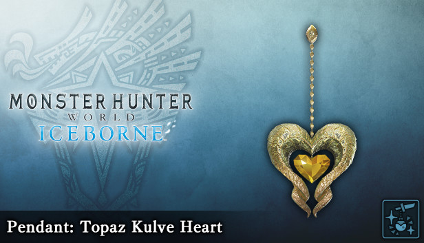 Monster Hunter World: Iceborne - Pendant: Topaz Kulve Heart Steam capsule image