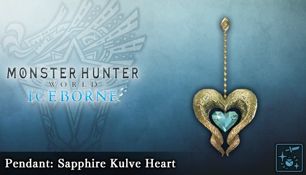 Monster Hunter World: Iceborne - Pendant: Sapphire Kulve Heart Steam capsule image