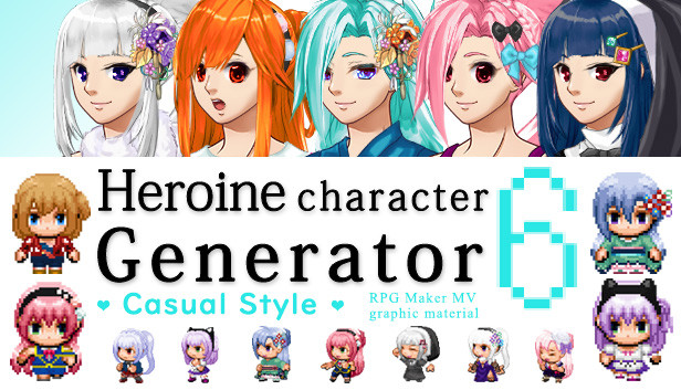 RPG Maker MZ - Heroine Character Generator for MZ on Steam