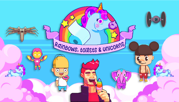 Rainbows, toilets & unicorns - Entertainment Corp. Steam capsule image