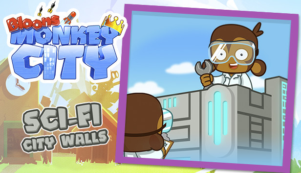 Bloons Monkey City - Sci-Fi City Walls Steam capsule image