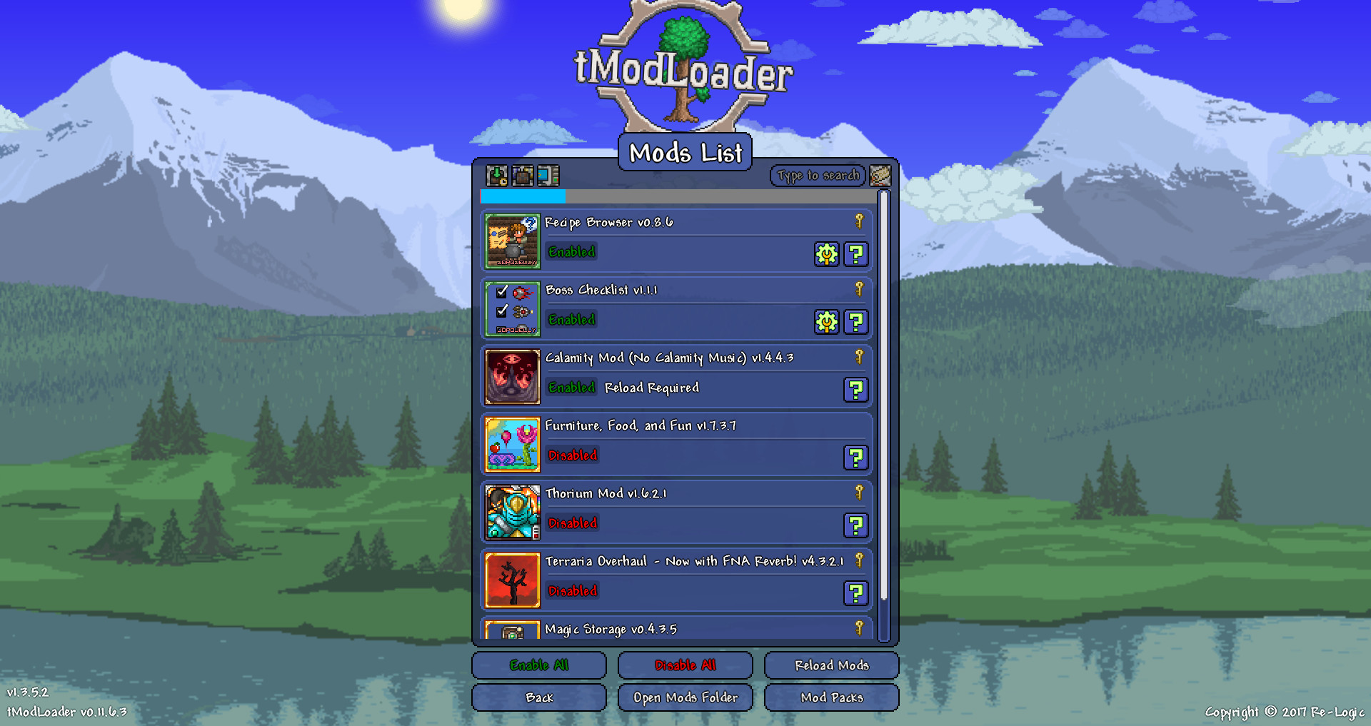 tModLoader for Terraria 1.4.4.9 
