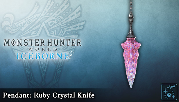 Monster Hunter World: Iceborne - Pendant: Ruby Crystal Knife Steam capsule image