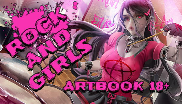 Rock and Girls - Artbook 18+ Steam capsule image