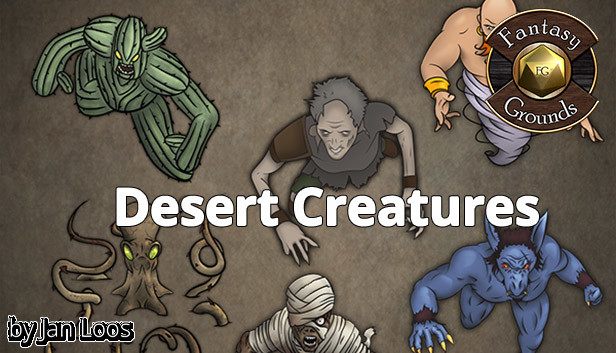 Fantasy Grounds - Jans Token Pack 02 - Desert Creatures Steam capsule image