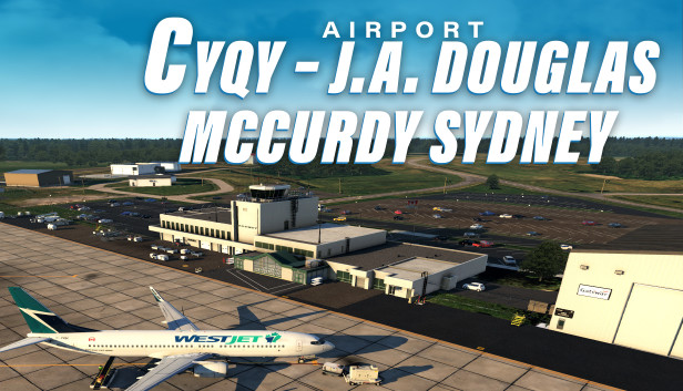 X-Plane 11 - Add-on: Airfield Canada - CYQY - J.A. Douglas McCurdy Sydney Airport Steam capsule image