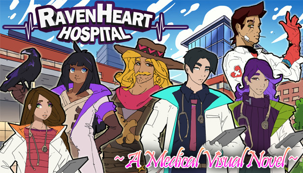 RavenHeart Hospital: A Medical Visual Novel Steam capsule image