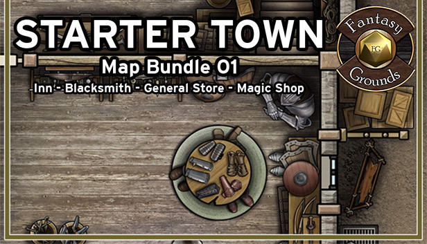 Fantasy Grounds - Starter Town Map Bundle 01 Steam capsule image
