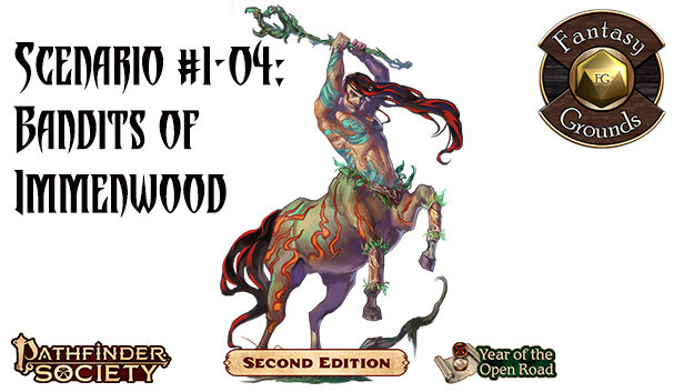 Fantasy Grounds - Pathfinder RPG - Pathfinder Society Scenario #1-04: Bandits of Immenwood Steam capsule image