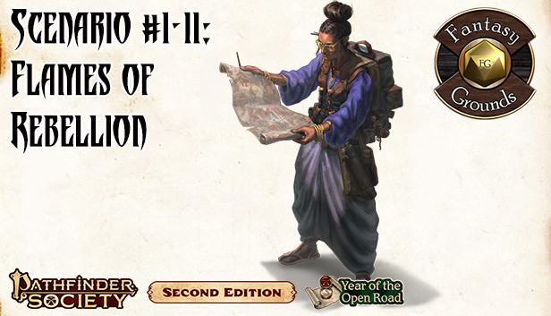 Fantasy Grounds - Pathfinder RPG - Pathfinder Society Scenario #1-11: Flames of Rebellion Steam capsule image