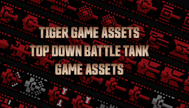 TIGER GAME ASSETS TOP DOWN BATTLE TANK GAME ASSETS Steam capsule image