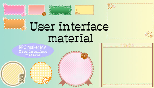 RPG Maker MV - User Interface Material Steam capsule image