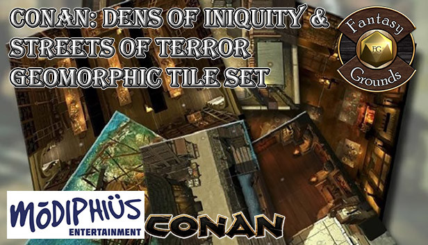 Fantasy Grounds - Conan: Dens of Iniquity & Streets of Terror Geomorphic Tile Set Steam capsule image