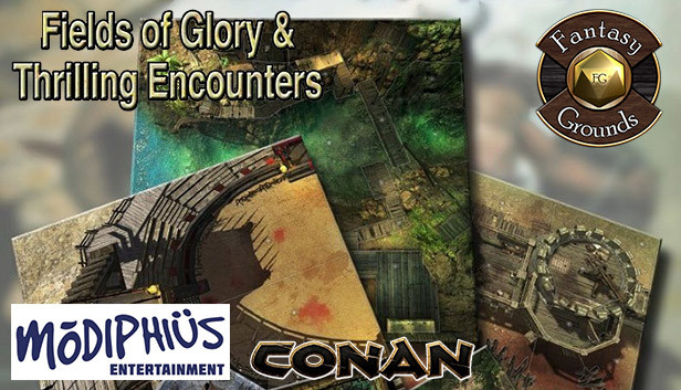 Fantasy Grounds - Conan: Fields of Glory & Thrilling Encounters Geomorphic Tile Set Steam capsule image