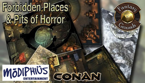 Fantasy Grounds - Conan: Forbidden Places & Pits of Horror Geomorphic Tile set Steam capsule image
