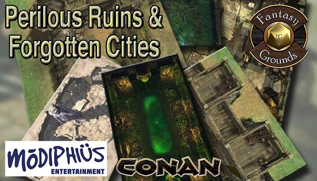 Fantasy Grounds - Conan: Perilous Ruins & Forgotten Cities Geomorphic Tile Set Steam capsule image