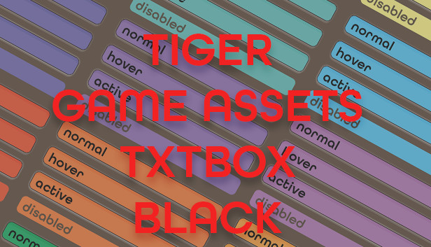 TIGER GAME ASSETS TXTBOX BLACK Steam capsule image