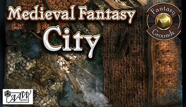 Fantasy Grounds - Black Scrolls Medieval Fantasy City (Map Tile Pack) Steam capsule image
