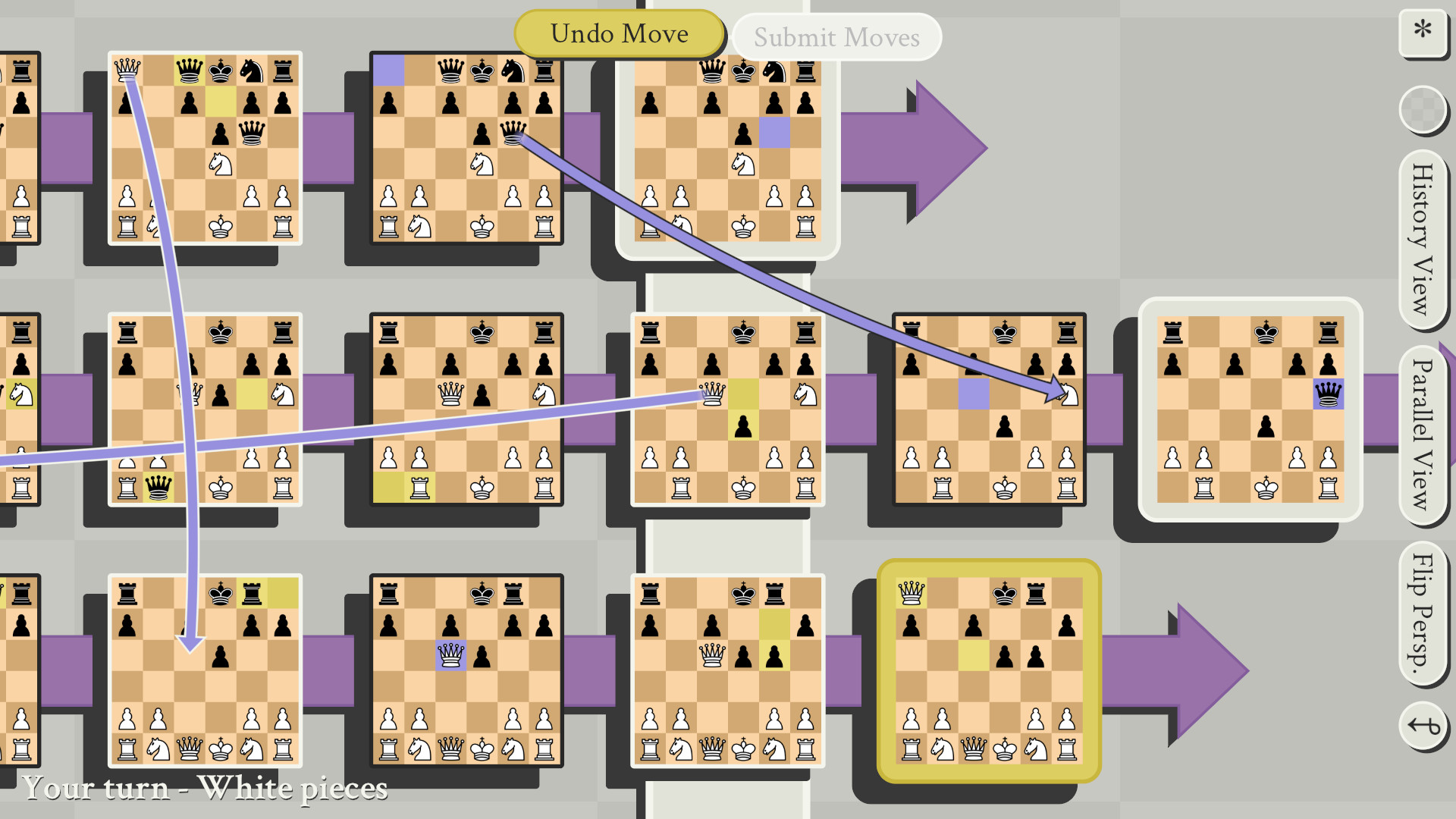 Como jogar 5D Chess with Multiverse Time Travel (Xadrez 5D) 