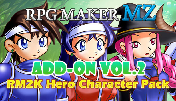 RPG Maker MZ - Add-on Vol.2: RM2K Hero Character Pack Steam capsule image