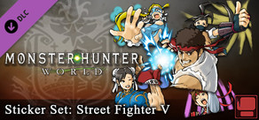 Monster Hunter: World - Stickeruppsättning: Street Fighter V-uppsättning