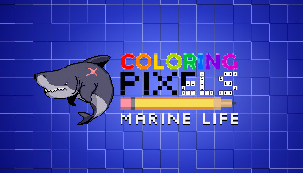 Coloring Pixels - Marine Life Pack Steam capsule image