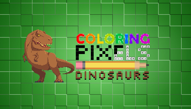 Coloring Pixels - Dinosaurs Pack Steam capsule image