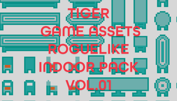 TIGER GAME ASSETS ROGUELIKE INDOOR PACK VOL.01 Steam capsule image