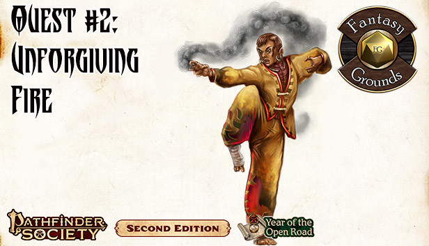 Fantasy Grounds - Pathfinder 2 RPG - Pathfinder Society Quest #2: Unforgiving Fire Steam capsule image