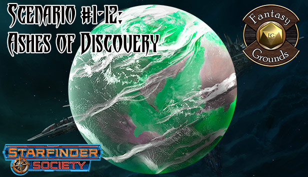 Fantasy Grounds - Starfinder RPG - Society Scenario #1-12: Ashes of Discovery Steam capsule image