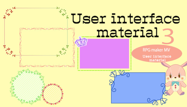 RPG Maker MV - User Interface Material 3 Steam capsule image