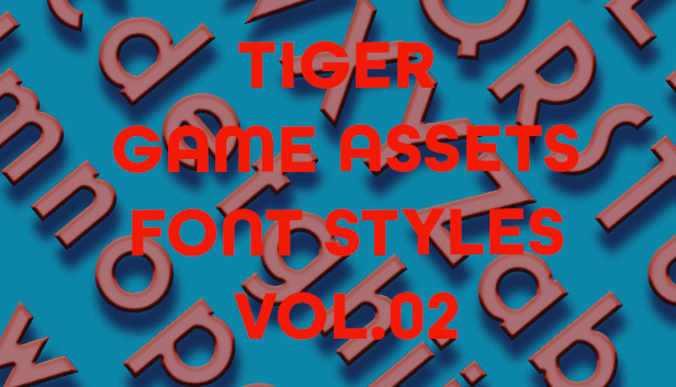 TIGER GAME ASSETS FONT STYLES VOL.02 Steam capsule image