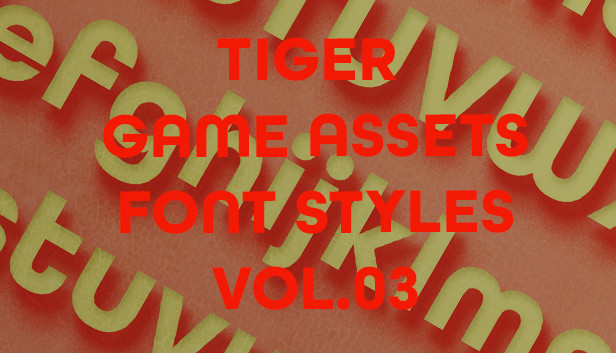 TIGER GAME ASSETS FONT STYLES VOL.03 Steam capsule image